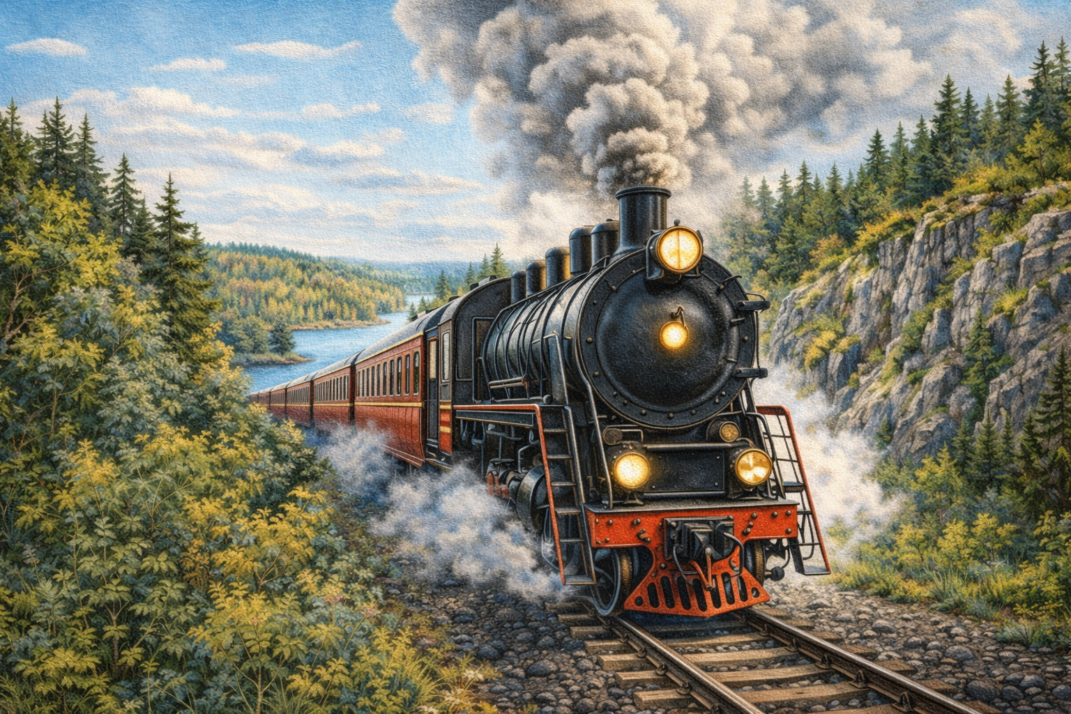 Полный путеводитель по Рускеальскому экспрессу. История Карелии